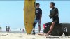 Surfers who both lost legs in shark attacks pair up to catch North County waves