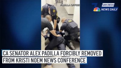Sen. Alex Padilla forcibly removed from Kristi Noem news conference | San Diego News Daily