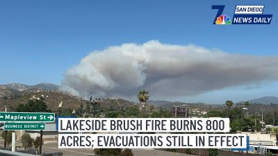 Monte Fire in Lakeside grows to more than 850 acres | San Diego News Daily