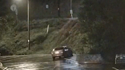 Cars keep tumbling downhill into popular La Mesa restaurant parking lot