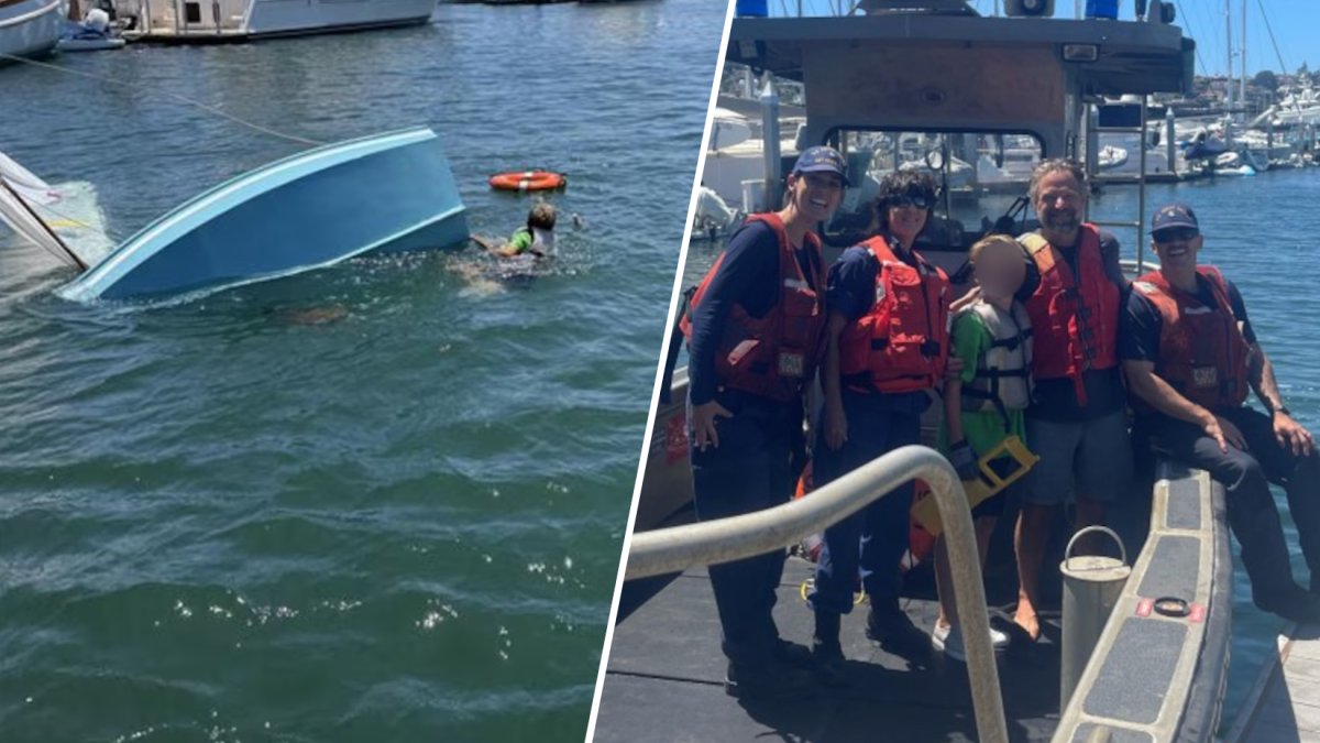Coast Guard rescues child from sinking sailboat in San Diego Bay – NBC ...