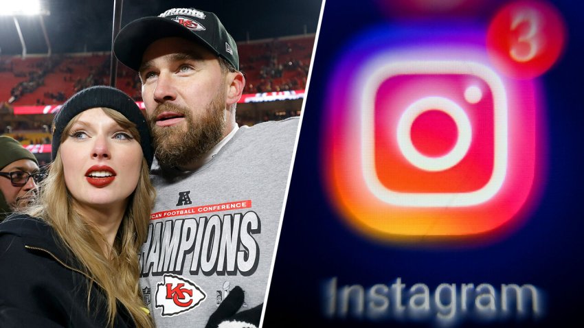 Swift, Kelce, Instagram