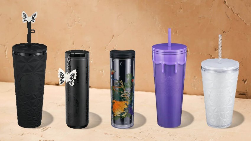 Starbucks Halloween cups and tumblers