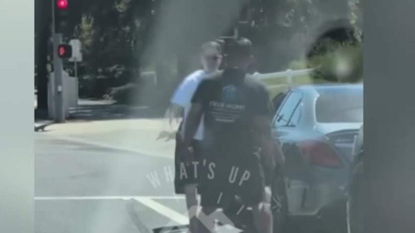 A man was stabbed on his palm during a road rage confrontation in Santa Clarita on Monday, Sept. 15, 2025.
