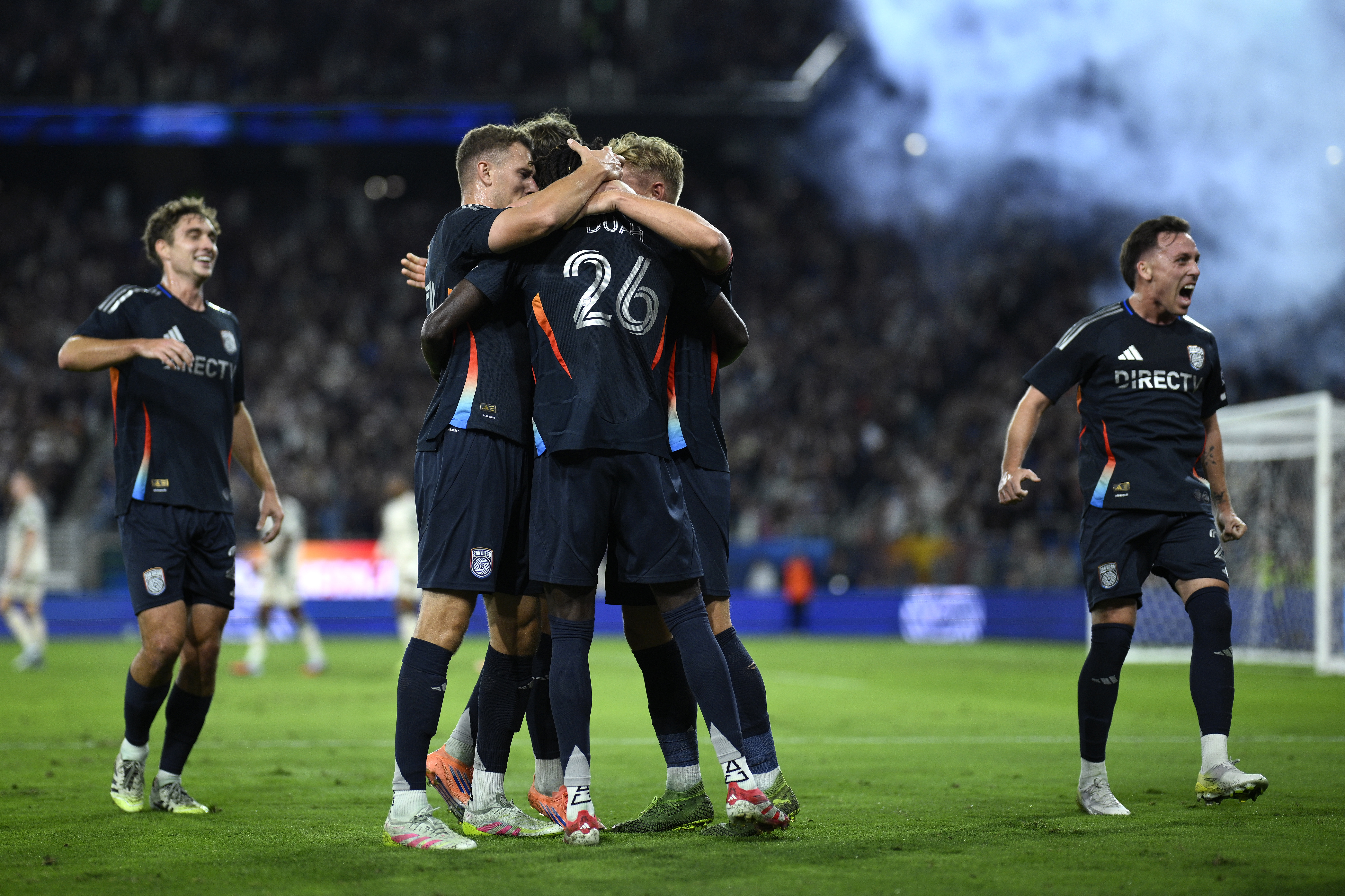 San Diego FC beats Portland 2-1, wins first MLS playoff game