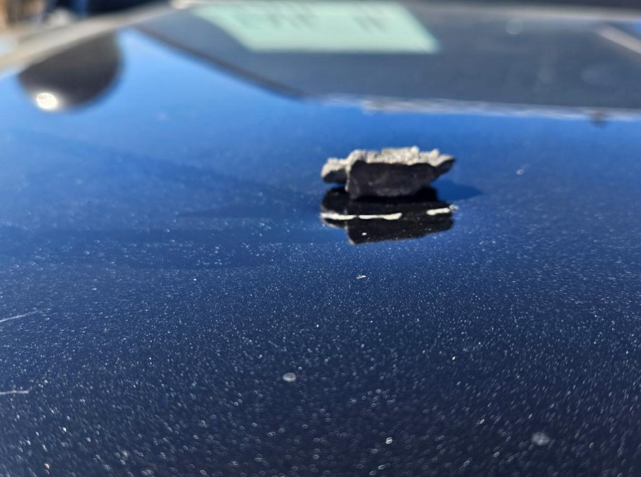 Shrapnel struck CHP vehicle during Marine celebration demo over I-5, agency says