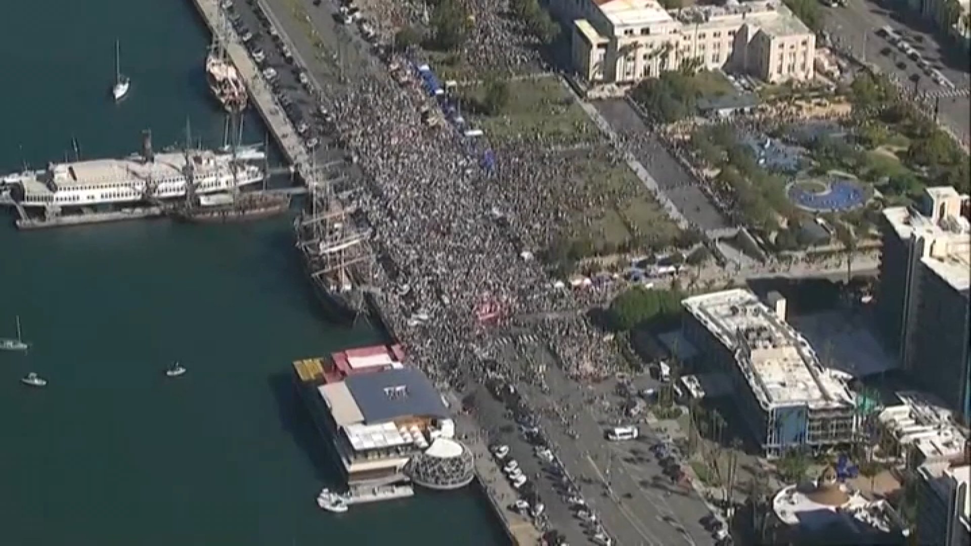 Tens of thousands march in ‘No Kings' protests across San Diego County