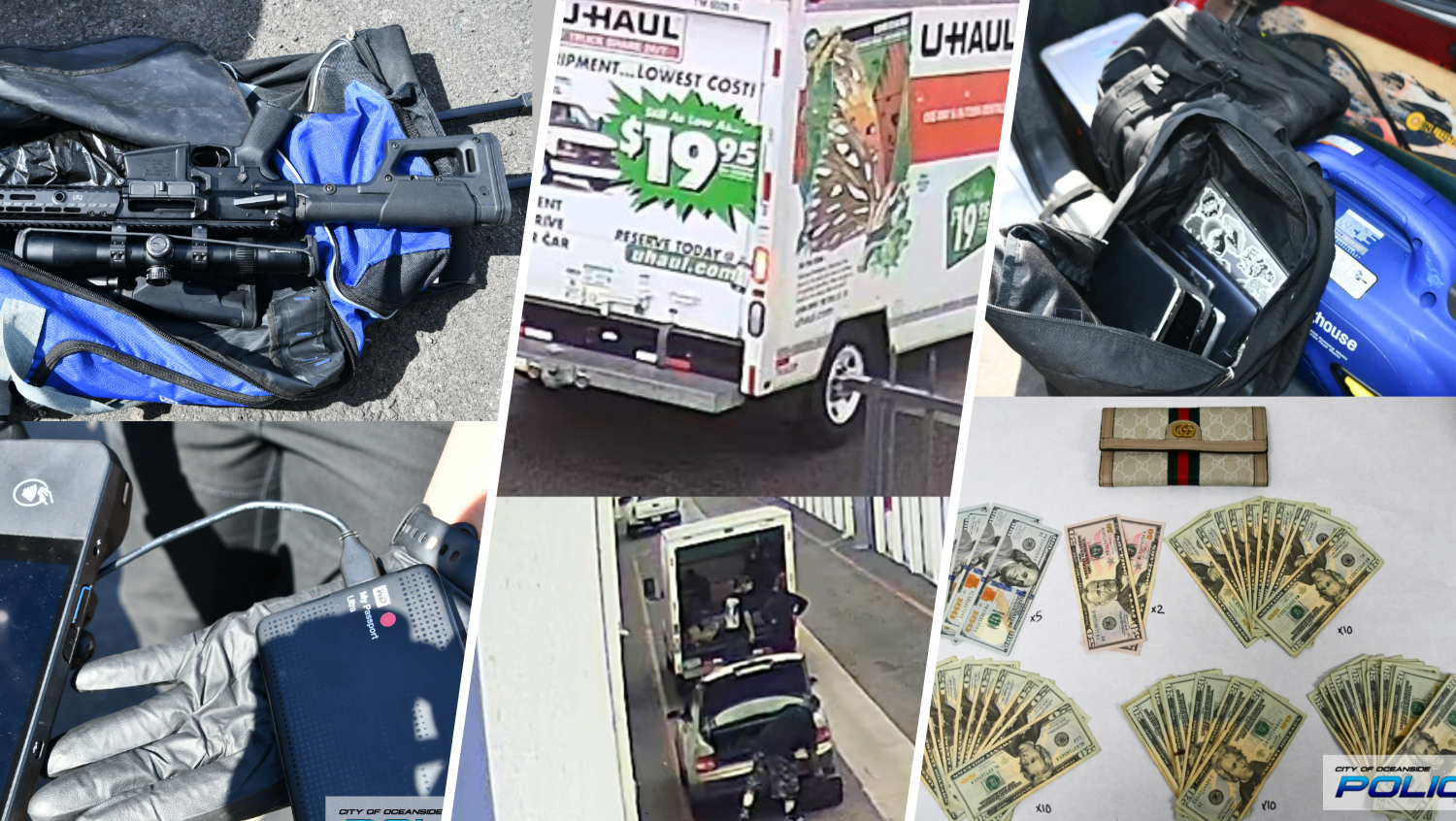 Burglars brought U-Haul to their capers, says Oceanside police