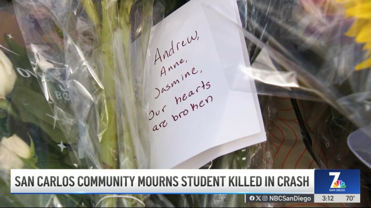 San Carlos community mourns student killed in crash – NBC 7 San Diego