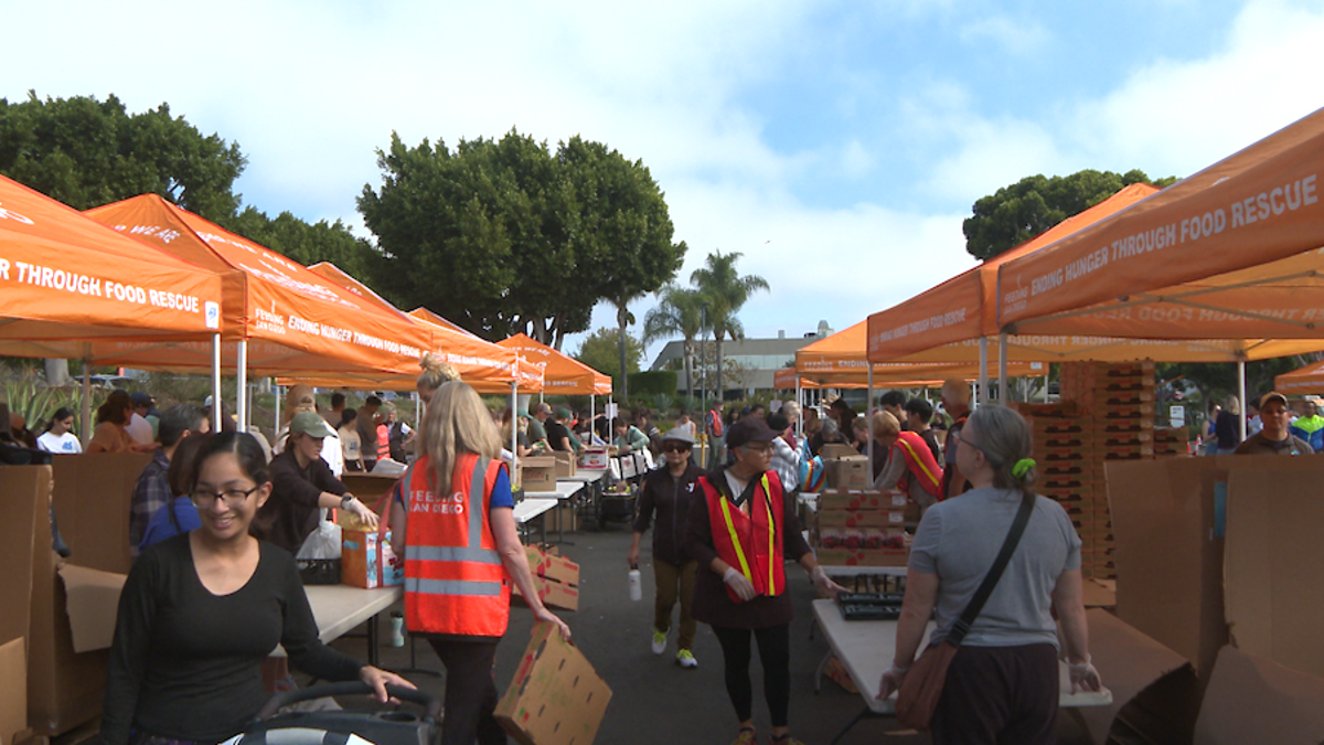 Feeding San Diego holds emergency food distribution as CalFresh benefits end