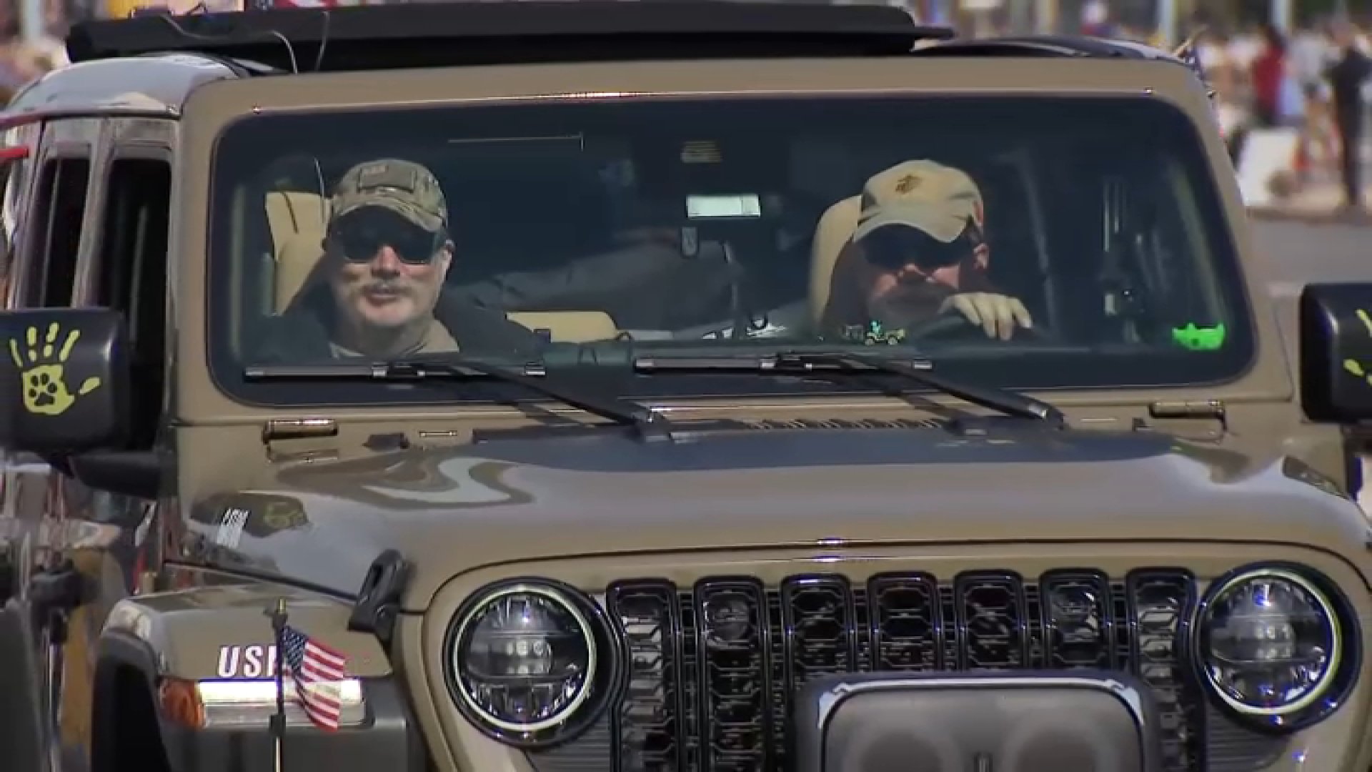 Veterans with NBC 7 take part in the 2025 San Diego Veterans Day Parade on Nov. 11, 2025.