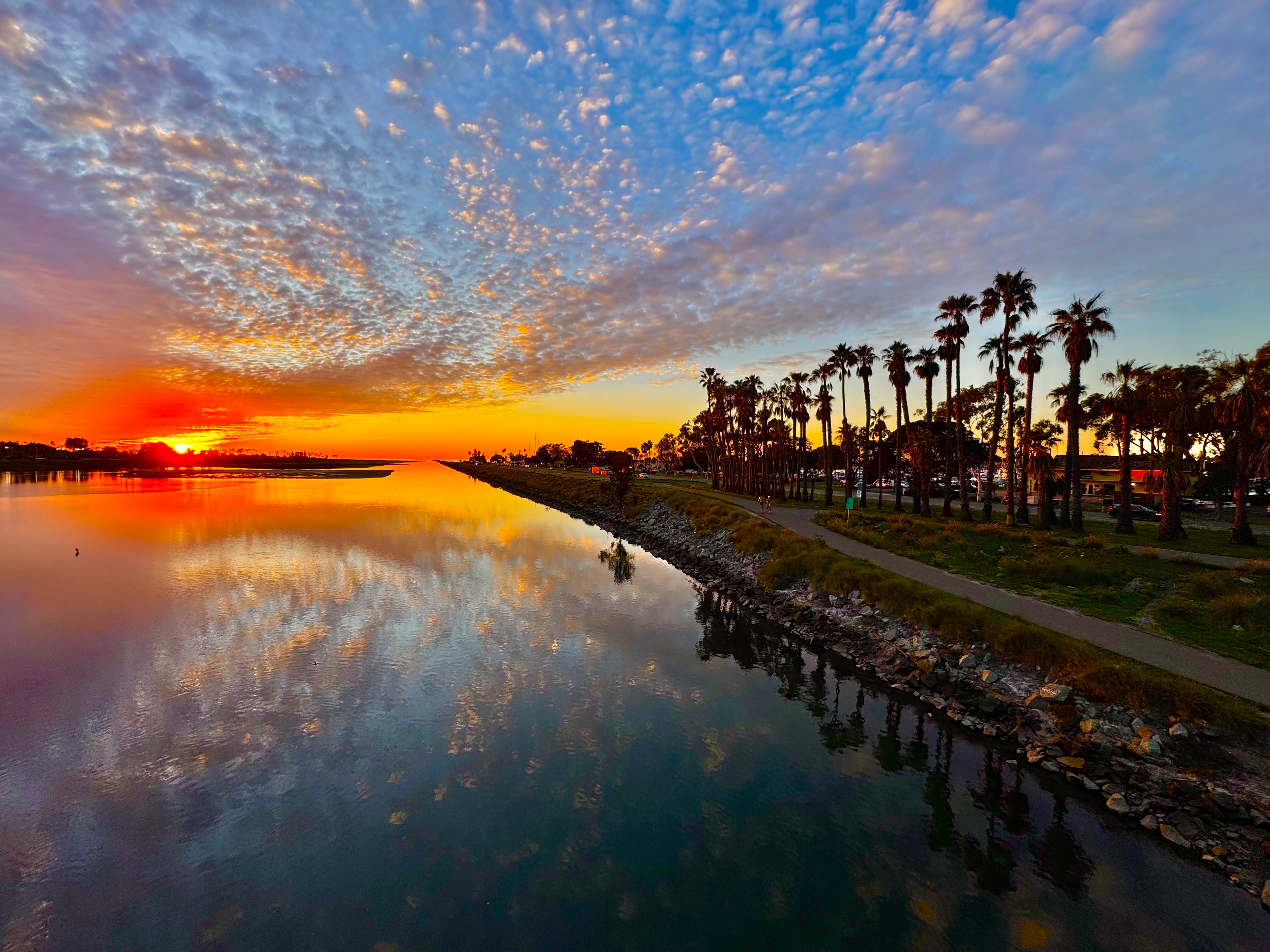 A photo of the sunset captured in San Diego County on Dec. 30, 2025.