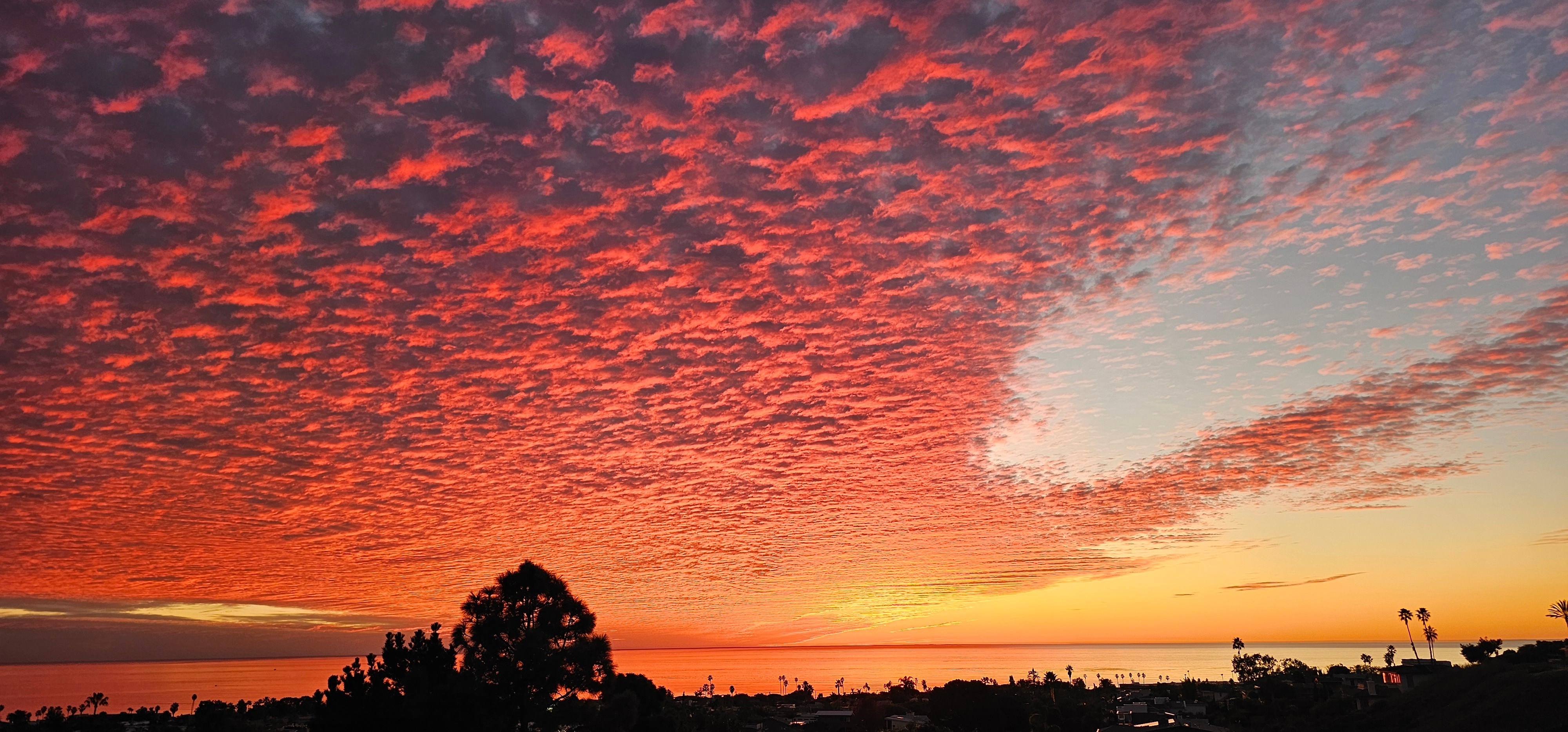 A photo of the sunset captured in San Diego County on Dec. 30, 2025.