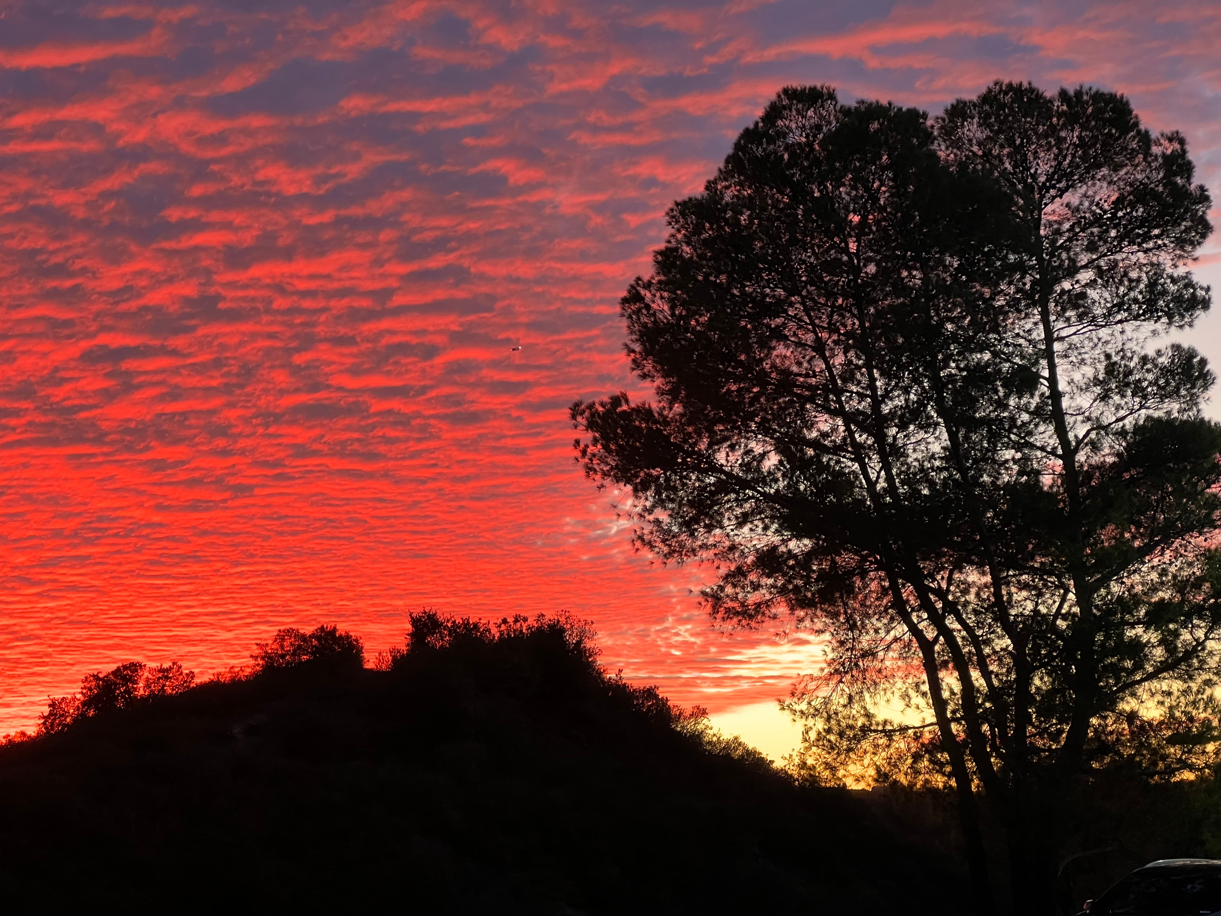 A photo of the sunset captured in San Diego County on Dec. 30, 2025.