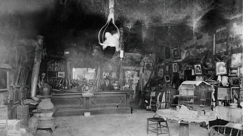 Interior of The Cobweb Palace.