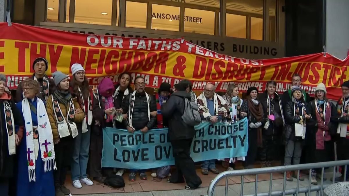 Dozens arrested after ICE protesters block SF federal building – NBC 7 ...