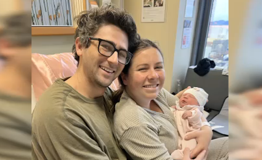 Kaia might just be the first baby born this year in San Diego