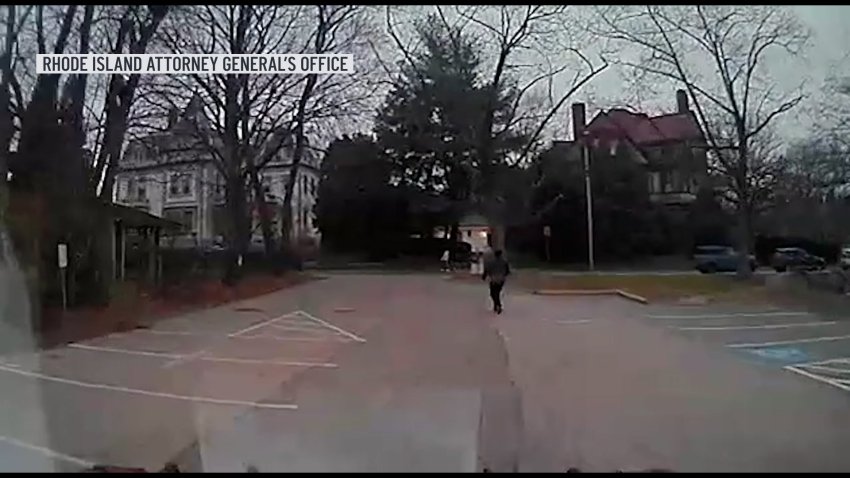 The Rhode Island Attorney General's Office has released video invetigators believe shows the Brown University gunman leaving the Barus and Holley engineering building immediately after a shooting that killed two students.