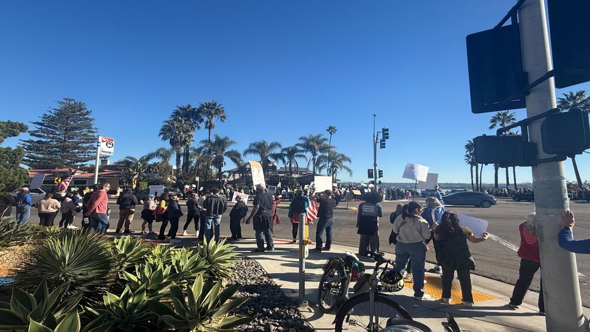 Hundreds take to the streets across San Diego County to protest ICE