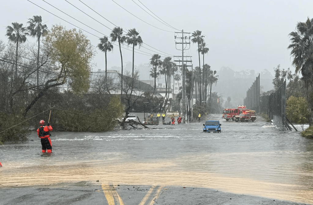 San Diego County emerges from historic rainfall totals for first day of 2026