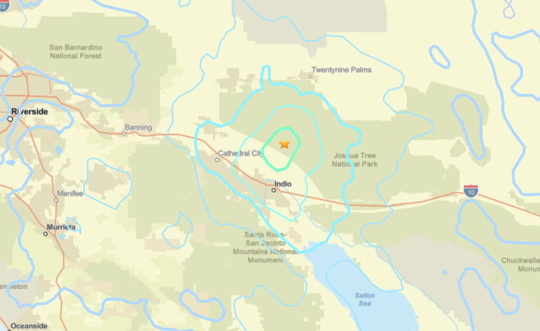 4.9-magnitude earthquake, aftershocks rattle Indio