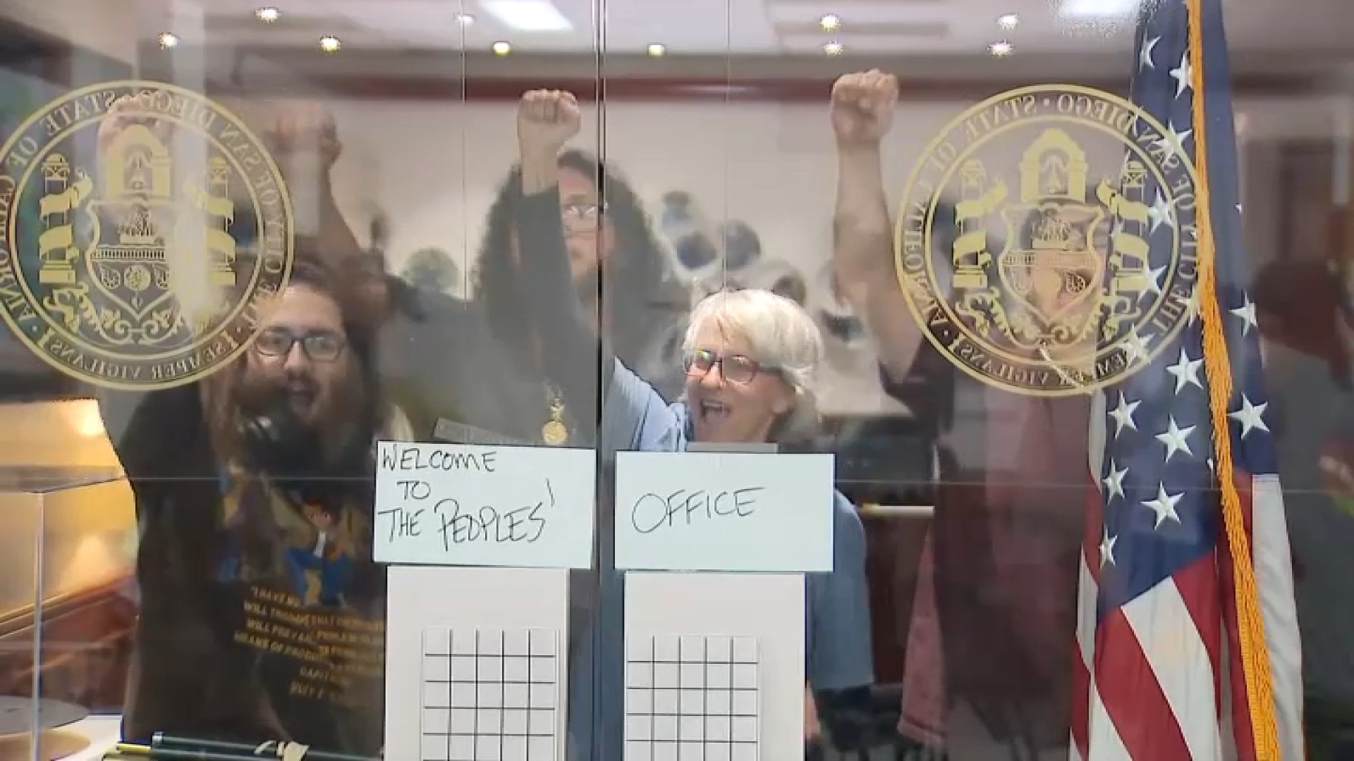 Six anti-ICE protesters arrested after occupying San Diego mayor's office