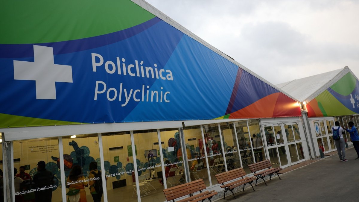 What is an Olympic polyclinic?