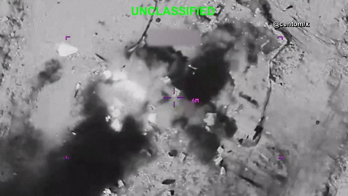 CENTCOM Video of Iran Strikes Reported by NBC 7 San Diego