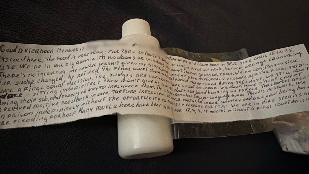 Note alleges harsh conditions in Otay Mesa Detention Center, congressman denied entry