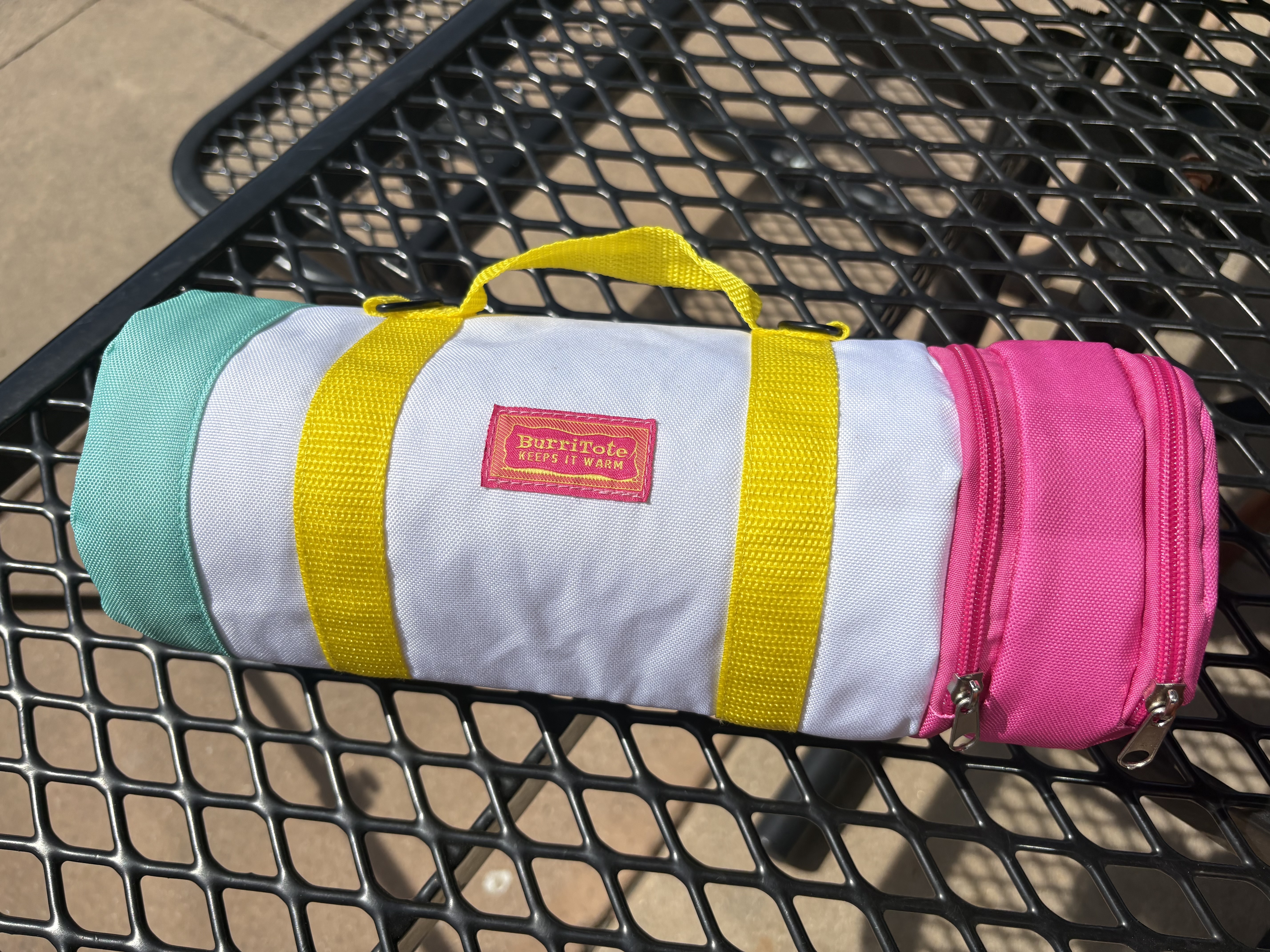 A BurriTote bag in San Diego Padres City Connect colors. (NBC 7 San Diego)