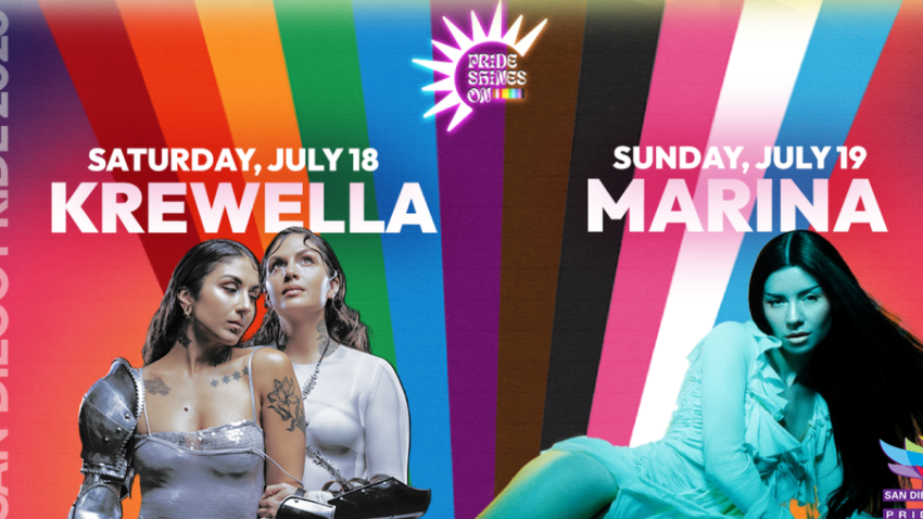 Krewella and MARINA announced as headliners for 2026 San Diego Pride.