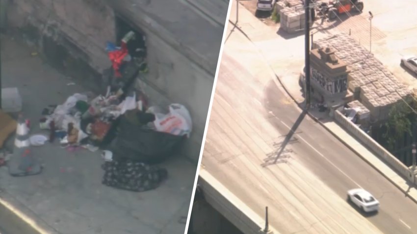 This is where Juan Naula found people living in the bridge pillars along the Los Angeles River.