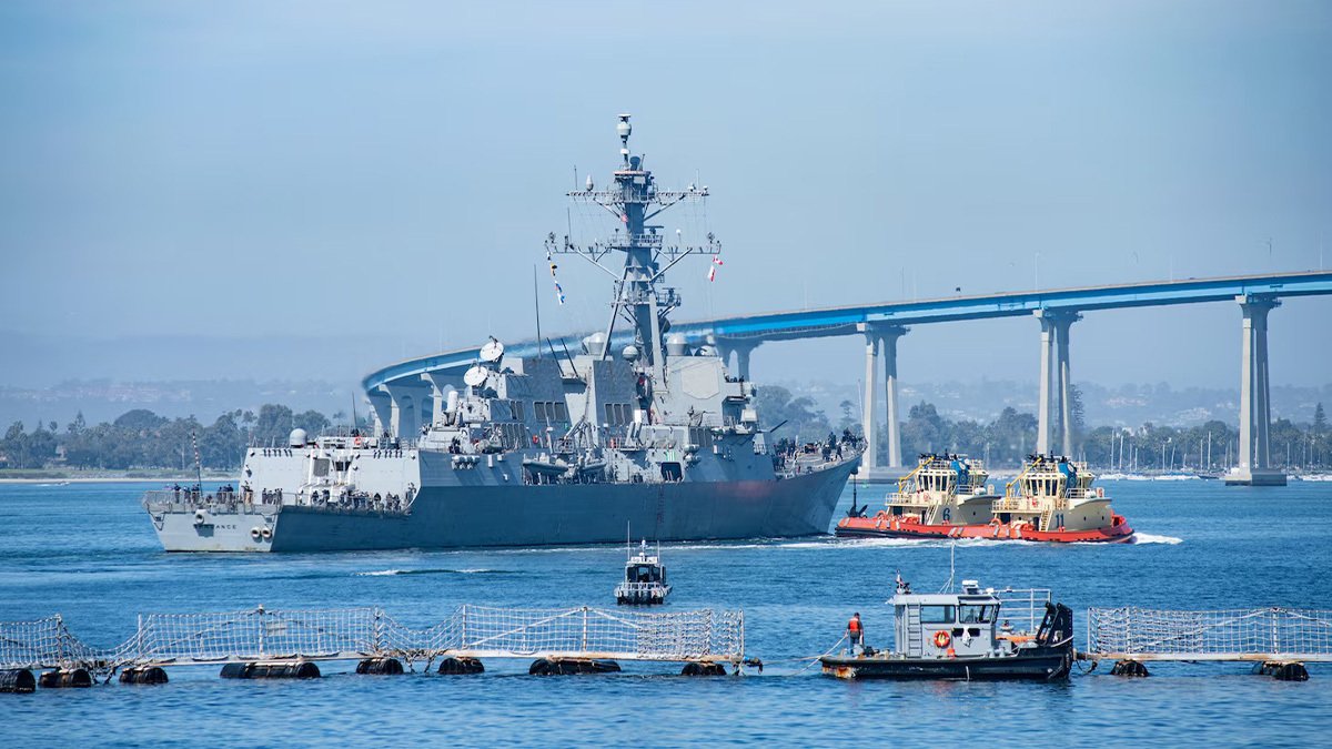 USS Spruance seizes Iranian-flagged ship near Strait of Hormuz – NBC 7 ...