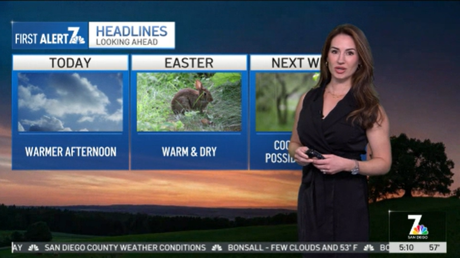 San Diego weather: Warming into the weekend
