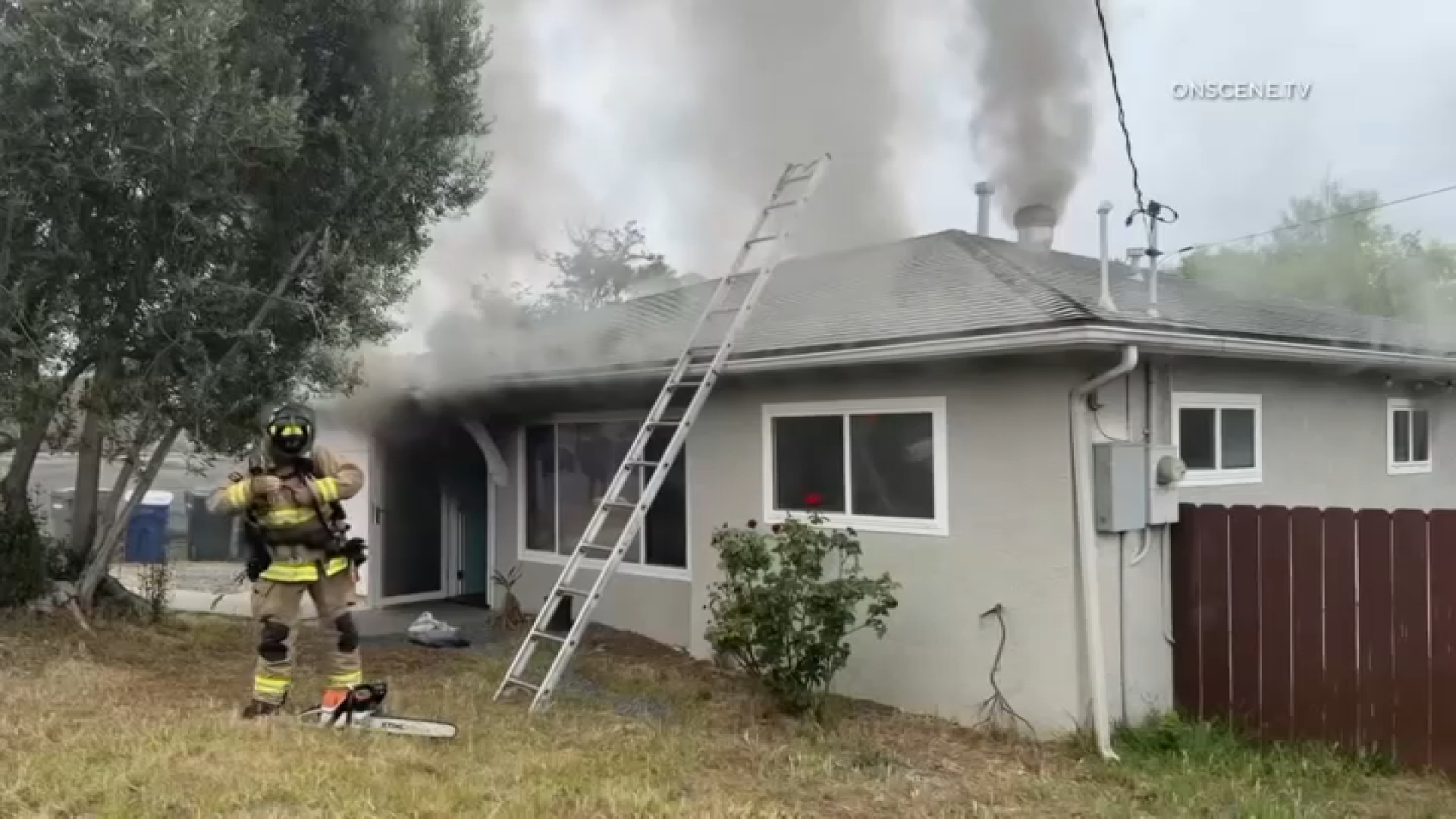 Drone search turns into rescue at Vista house fire