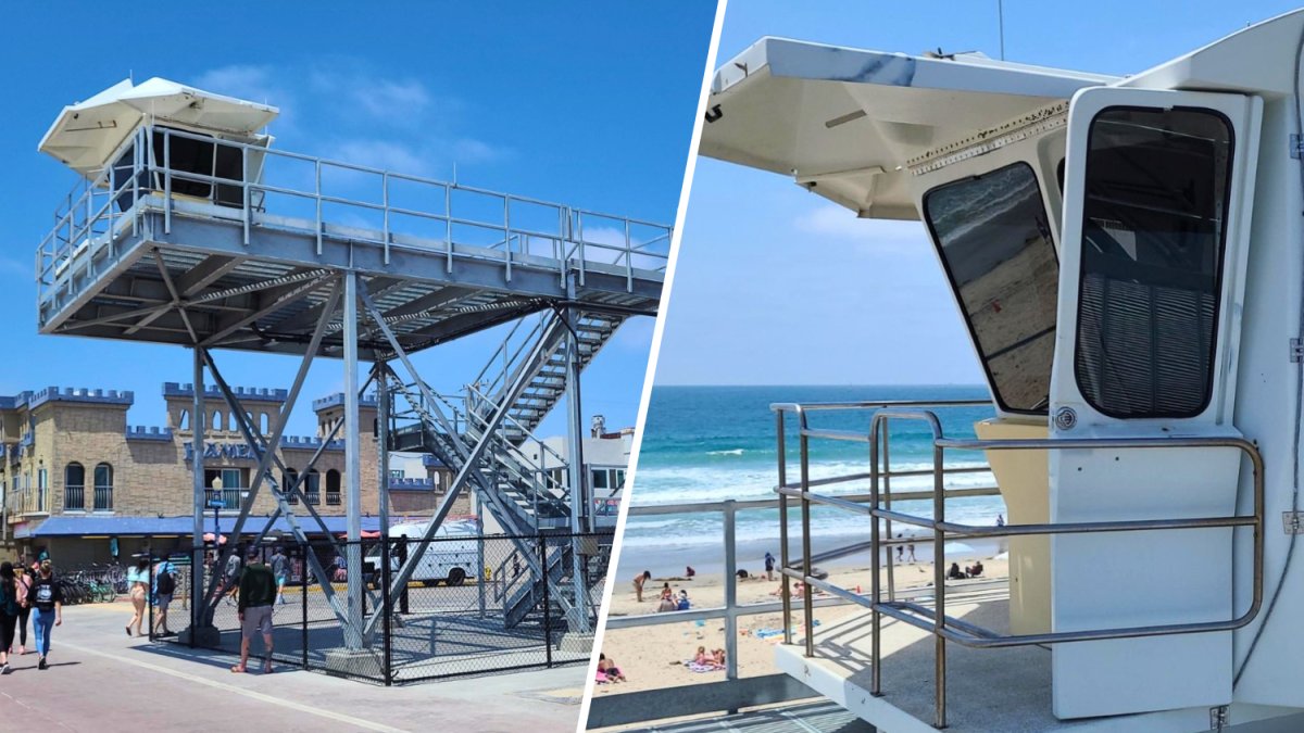 Mission Beach temporary lifeguard tower installed as crews fix permanent tower