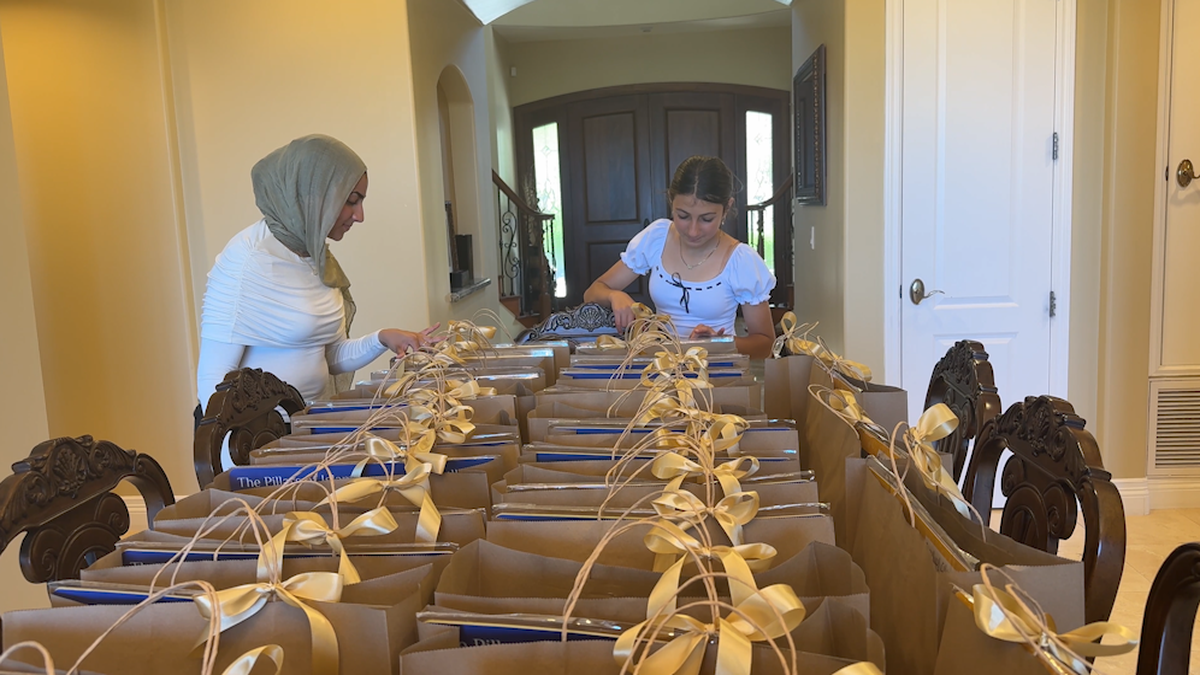 San Diego teen collects supplies to give to kids at Islamic Center of San Diego