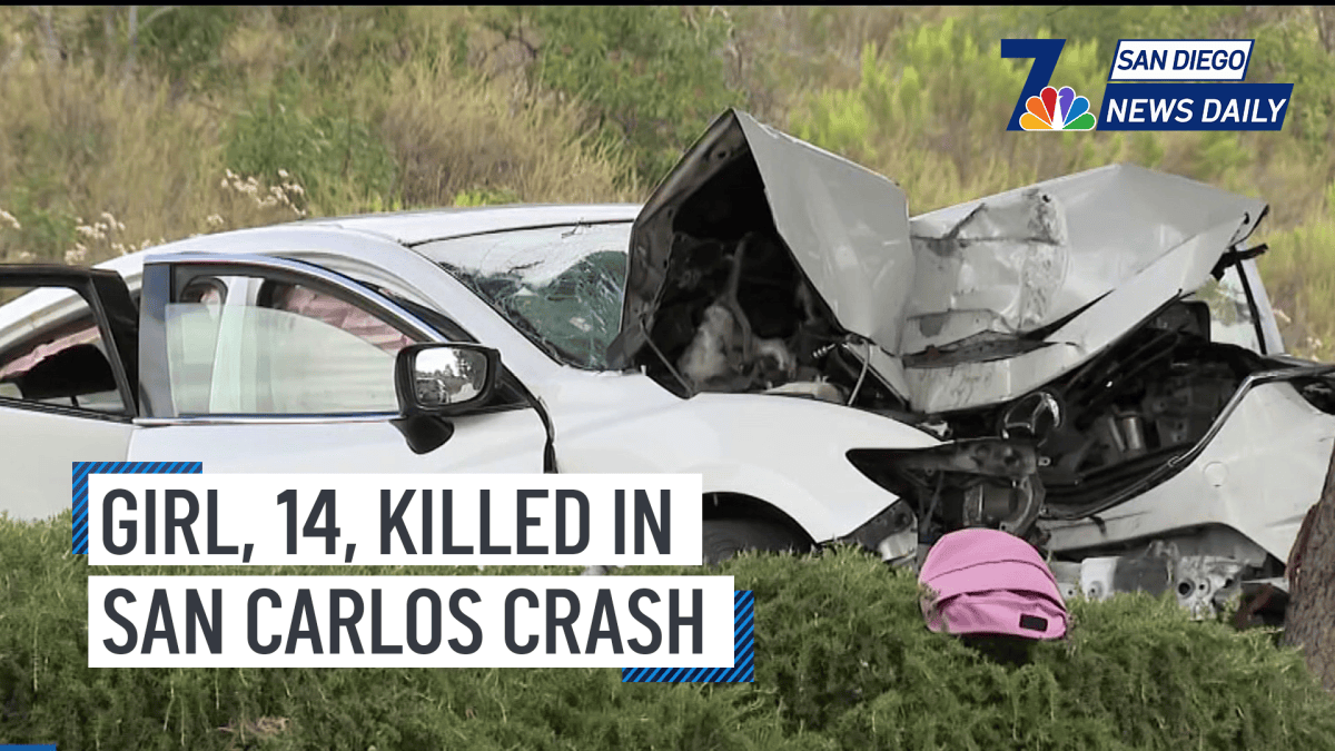 Girl, 14, killed in San Carlos crash | San Diego News Daily – NBC 7 San ...