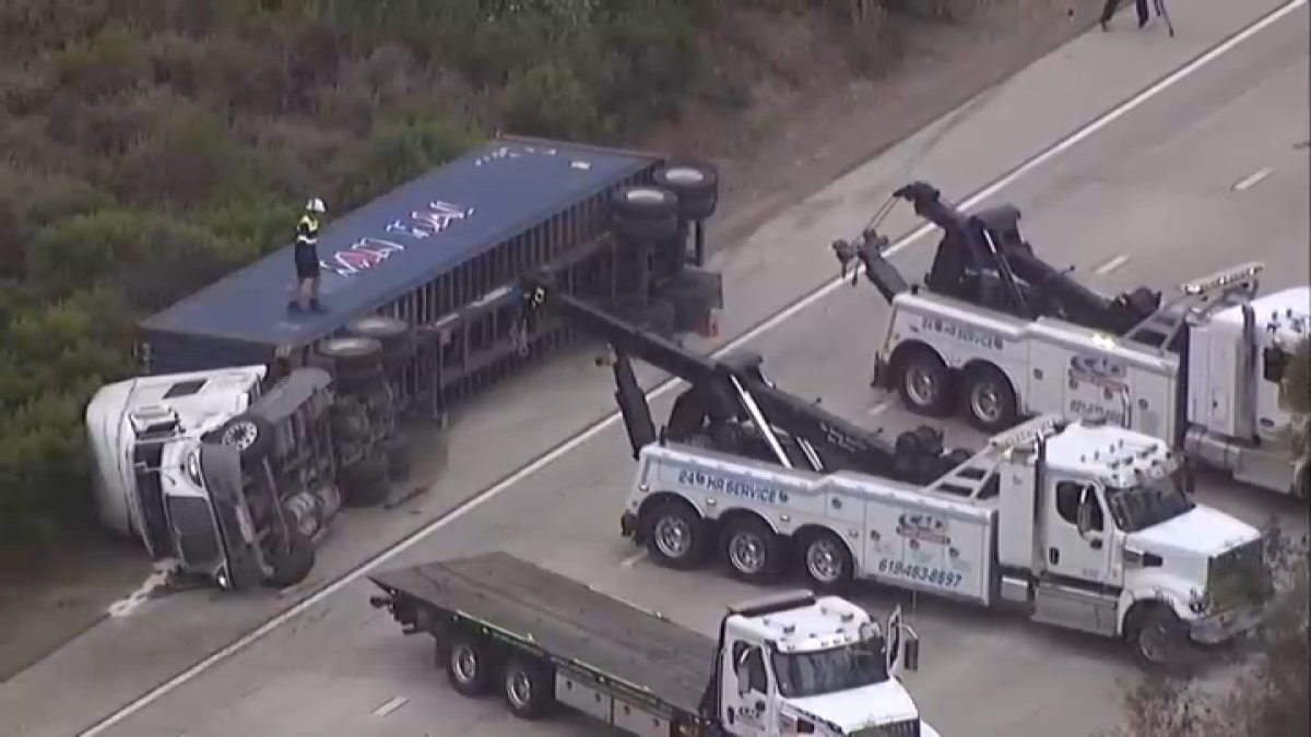 Southbound I-5 reopens after big rig crash near Mission Bay Drive – NBC ...