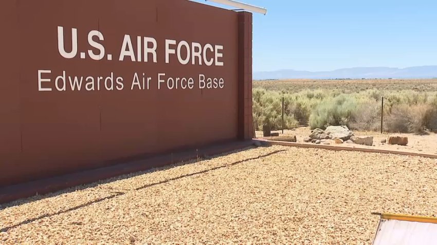 A sign for Edwards Air Force Base.