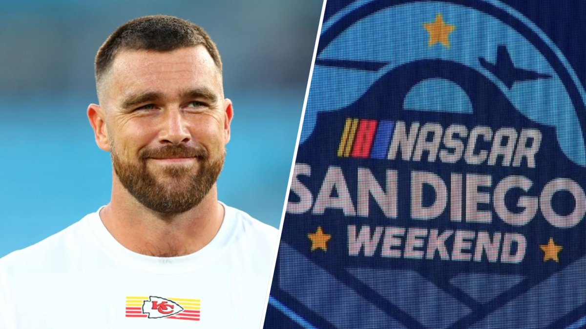 Travis Kelce among celebrities spotted at NASCAR race on Coronado