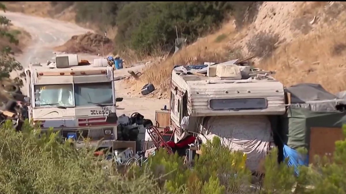 Growing RV encampment straddles city lines