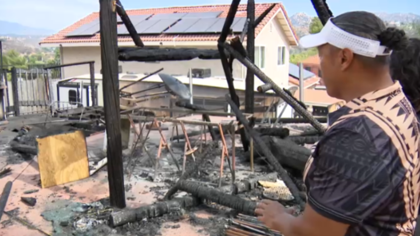 Creelman fire damages tiki retreat