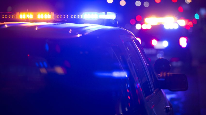 Police units responds to the scene of an emergency.
