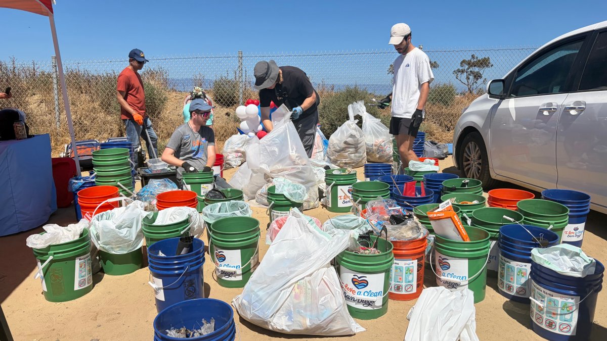 Volunteers remove 526 pounds of trash after Fourth of July at Fiesta Island