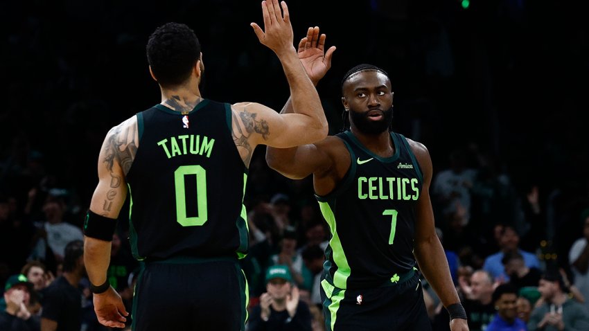Jayson Tatum and Jaylen Brown