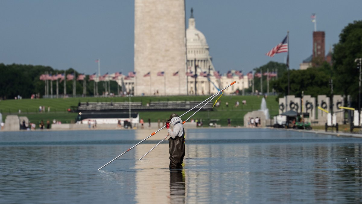 U.S. Olympian David Hearn pleads not guilty to charges in Reflecting Pool vandalism case