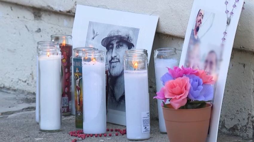 A memorial grows for the man shot and killed following some kind of argument between four people at a Logan Heights apartment complex on July 9, 2026.