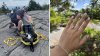 Injured on a hike, she had to be carried off a mountain. Her partner proposed mid-rescue