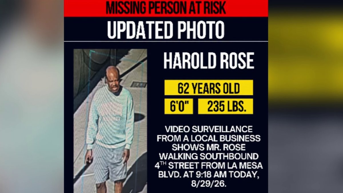 Police ask for help finding missing La Mesa man suffering from dementia